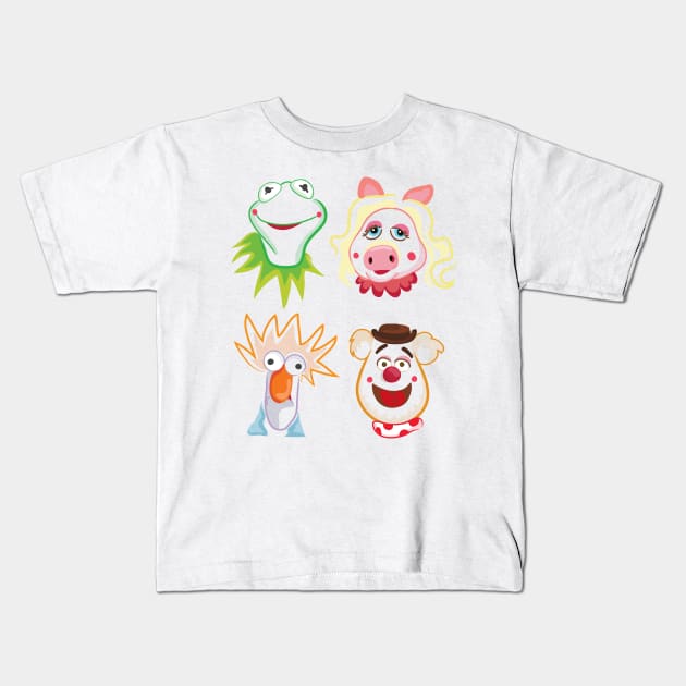 Muppets Kids T-Shirt by Mjdaluz